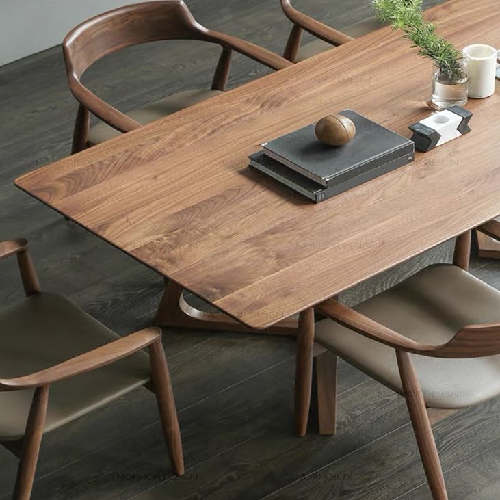 Wood Double Pedestal Dining Table Set 1/4/5 Pieces Dining Set for Kitchen Clearhalo 'Dining Room Sets' 'Dining Tables & Seating' 'dining_room_set' 'furn' 'furn_dining_room_set' 'Furniture' 'Kitchen & Dining Furniture' 1200x1200_0aeef2e4-03e3-4a60-954d-8fb3698fd708