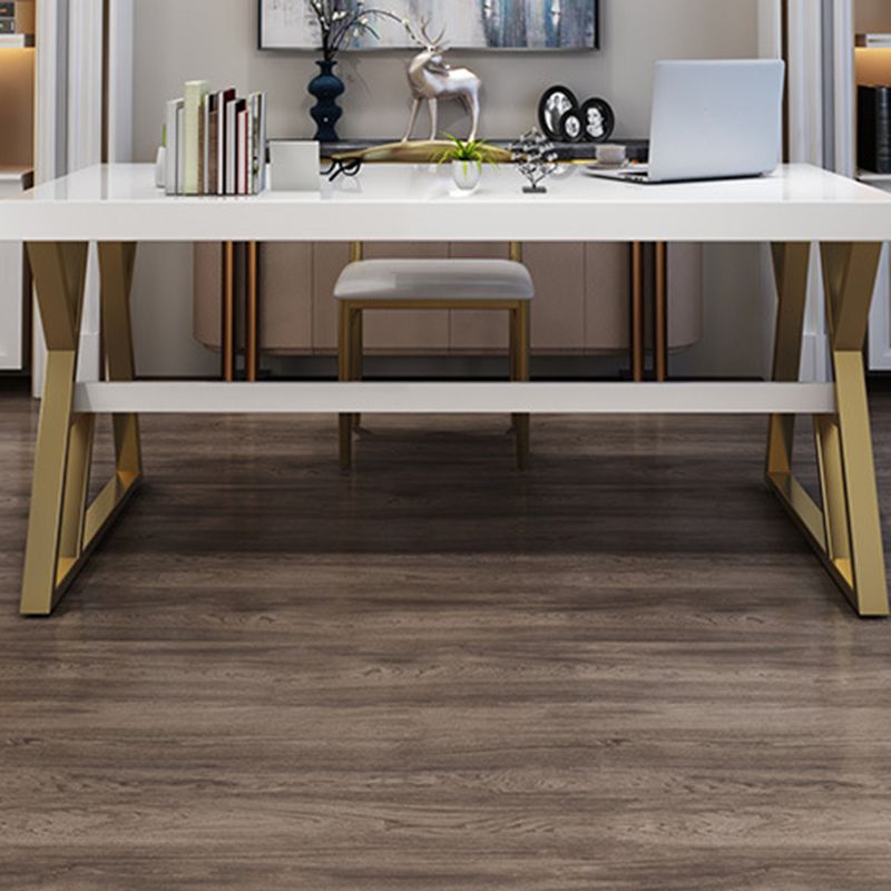 Solid Wood Rectangular Writing Desk 29.53-inch Tall Office Desk with Shelf Clearhalo 'furn' 'furn_office_desk' 'Furniture' 'Office Desks' 'Office Furniture' 'office_desk' 1200x1200_0aeef676-0d39-4a33-9b5b-0dc5c70edb08