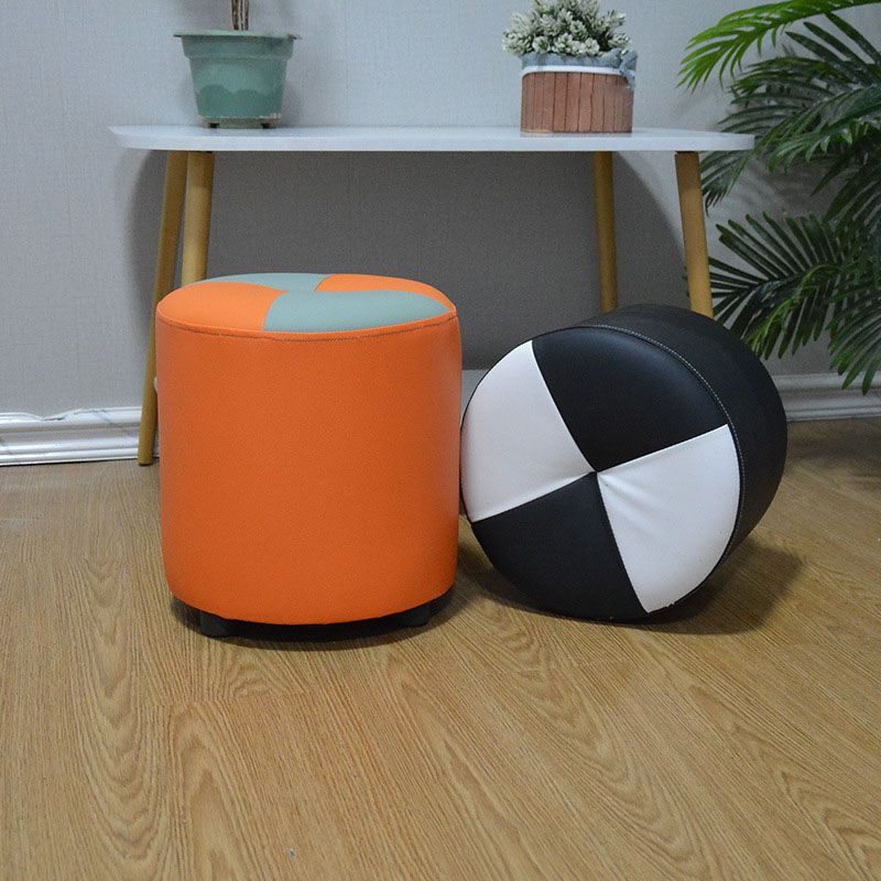 Modern Leather Pouf Stain Resistant Color Pouf for Drawing Room Clearhalo 'furn' 'furn_ottomans_poufs' 'Furniture' 'Living Room Furniture' 'Ottomans & Poufs' 'ottomans_poufs' 1200x1200_0aef5d3a-e32b-4169-aae2-e1caca203017