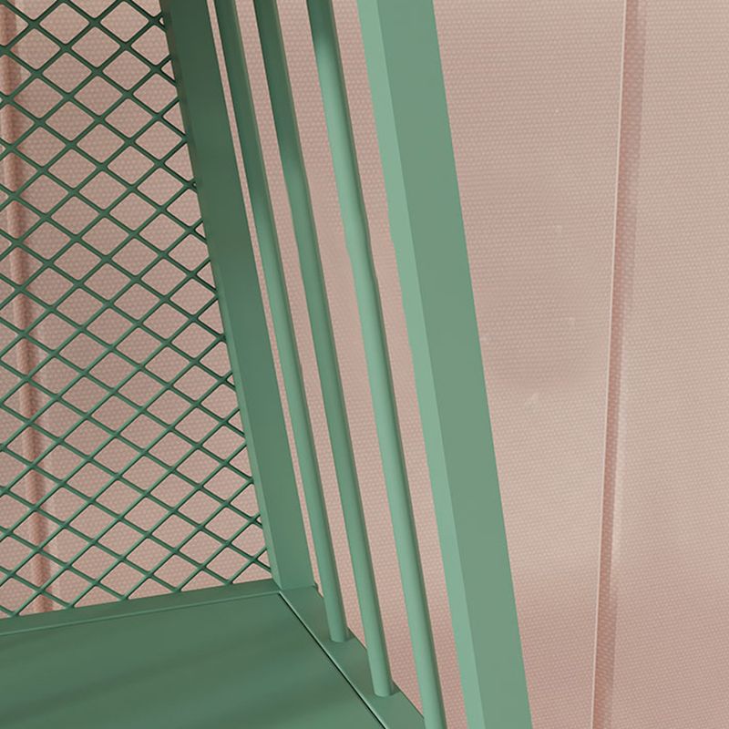 Scandinavian Antique Finish Shelf Bookcase Metal Geometric Bookshelf with Shelves