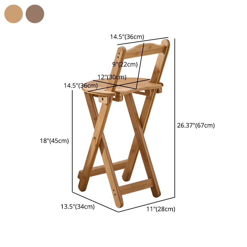 Modern Design Low Back Round Bar Stools for Home Solid Wood Bar Stool with Wood Seat Clearhalo 'Bar Furniture' 'Bar Stools' 'bar_stools' 'furn' 'furn_bar_stools' 'Furniture' 'furniture_bar_stools' 'Kitchen & Dining Furniture' 1200x1200_0aef9eb1-ef35-47fe-b6c5-0c0dfe68414f