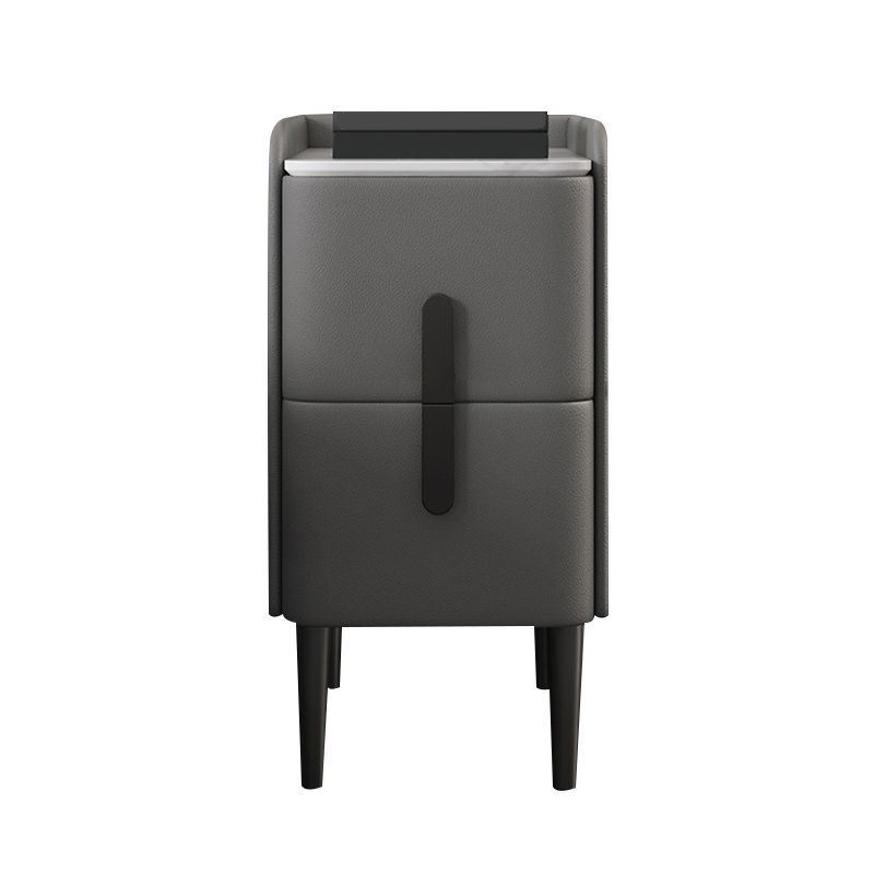 Modernos 2 cajones acento mesa de noche de mesa antiguo gabinete en la cama