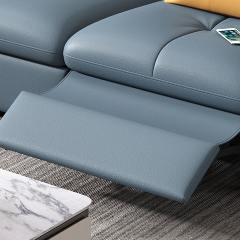 Stainless Steel Blue Genuine Leather Living Room Flared Arm Sofa Clearhalo 'furn' 'furn_sofas' 'Furniture' 'Living Room Furniture' 'Sofa' 'sofas' 1200x1200_0af2ecbd-3fcb-4b07-85b0-92692bac4519