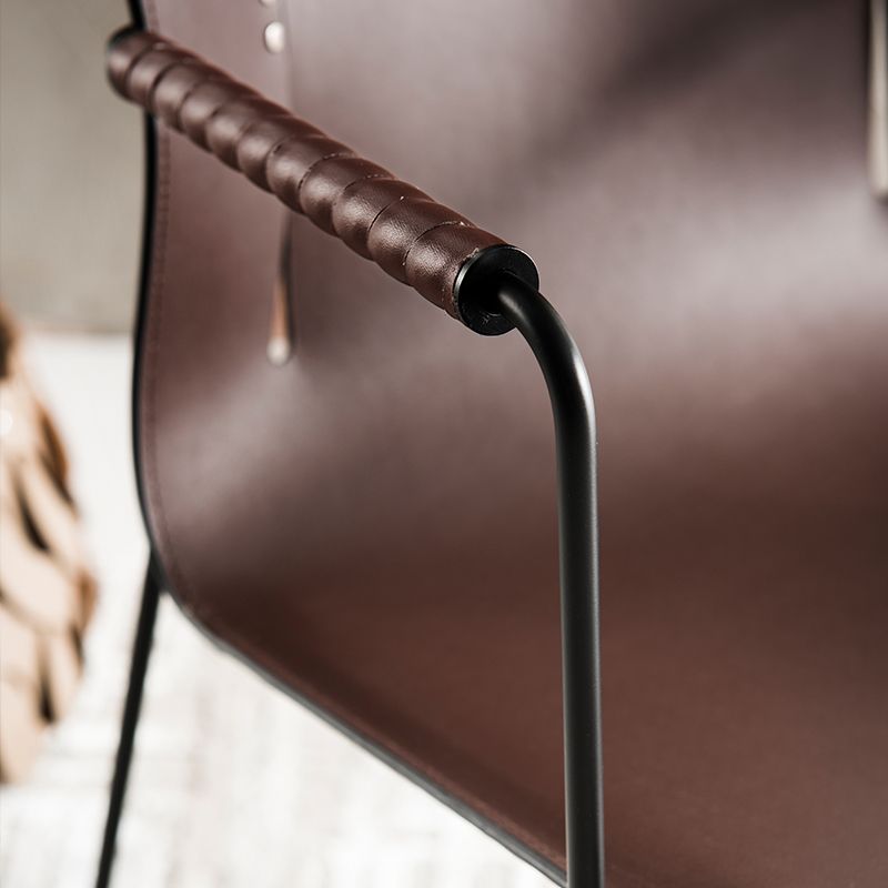 Metal Frame Dining Room Chair Indoor Faux Leather Dining Chair Clearhalo 'Dining Chairs' 'Dining Tables & Seating' 'dining_chair' 'furn' 'furn_dining_chair' 'Furniture' 'Kitchen & Dining Furniture' 1200x1200_0af5151d-1fff-4a95-9f01-f2a918ca78c6