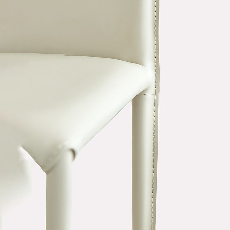 Silla de cuero moderna sólida sólida para comedor para comedor