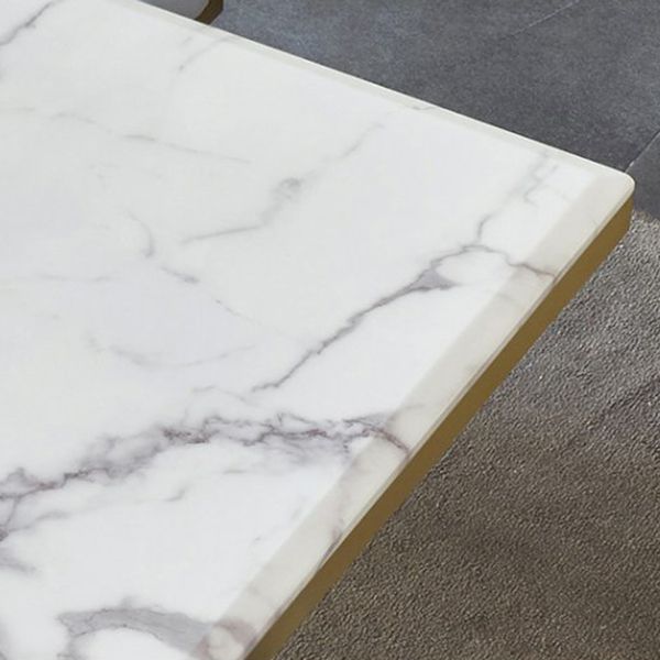 Tavolo da pranzo in marmo contemporaneo con sedie da pranzo in pelle 4/6