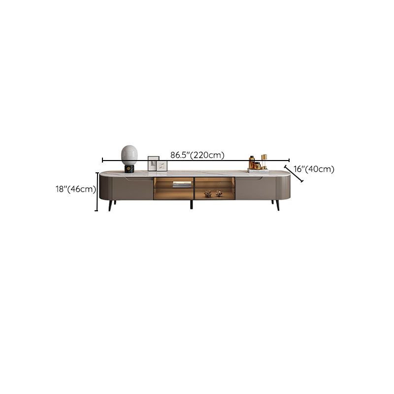 Stone TV Media Console Contemporary Media Console with 2 Drawers Clearhalo 'furn' 'furn_tv_stands_entertainment_centers' 'Furniture' 'Living Room Furniture' 'TV Stands & Entertainment Centers' 'TV Stands & Media Storage Furniture' 'tv_stands_entertainment_centers' 1200x1200_0af9cc73-37a4-4e46-9944-c3f7bd92c6d9