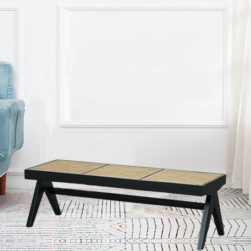 14.82-inch Width Tropical Bench Solid Wood Rectangle Bedroom Seating Bench Clearhalo 'Benches' 'Chairs & Seating' 'furn' 'furn_benches' 'Furniture' 'Living Room Furniture' 1200x1200_0afc89a5-a1d5-4e9c-b149-119c9e2eae8d