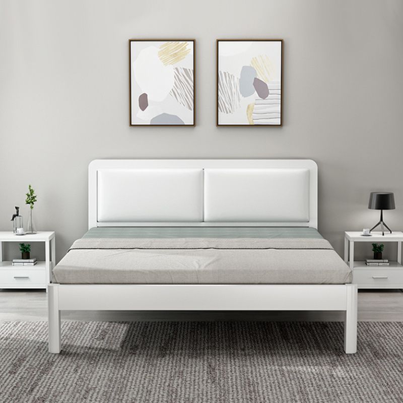 Contemporary Metal Bed with Slat Headboard Rectangular Adjustable Bed Clearhalo 'Bedroom Furniture' 'Beds' 'furn' 'furn_beds' 'Furniture' 1200x1200_0afed9d7-e5a0-4338-b8a5-67f6f407964f