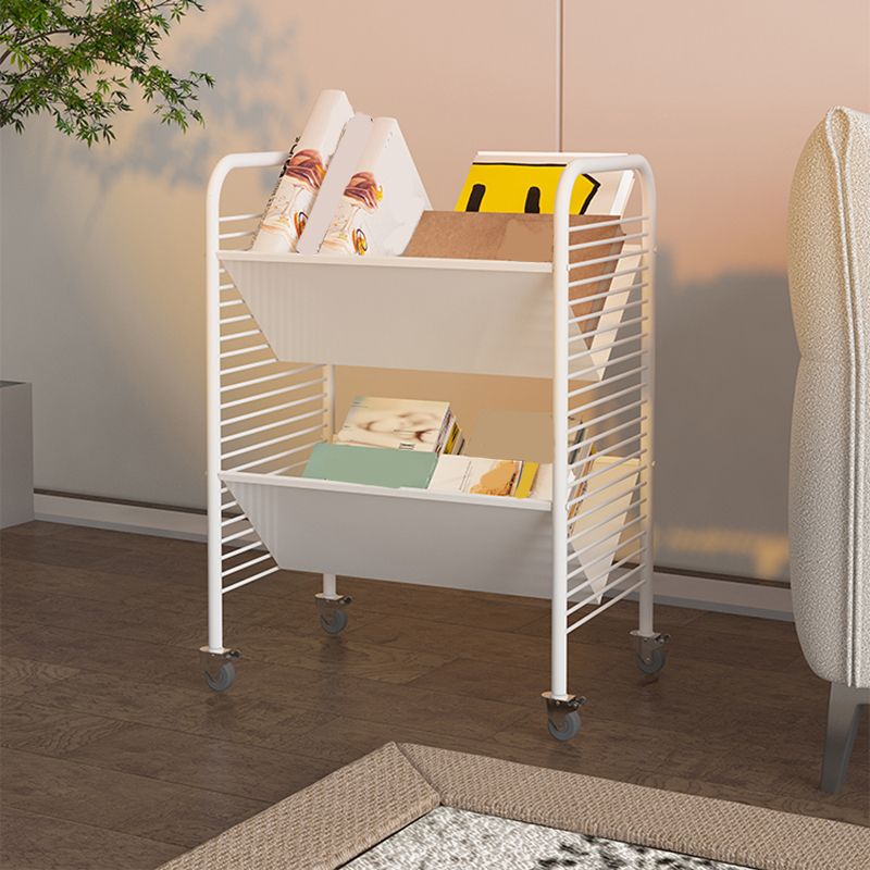 Estantería moderna de estantería geométrica estantería vertical vertical en bruñido