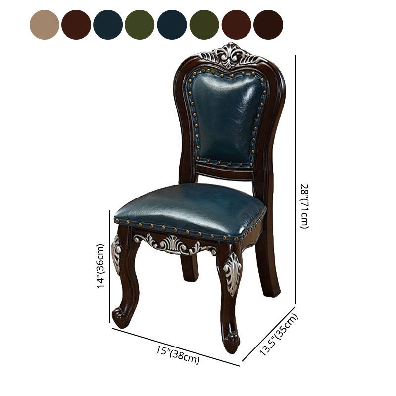 Victoria Style Rubberwood Chairs Open Back Side Kitchen Chairs Set Clearhalo ' kitchen&dining_furn' 'Dining Chairs' 'Dining Tables & Seating' 'dining_chair' 'furn' 'furn_dining_chair' 'Furniture' 'furniture_dining_chair' 'Kitchen & Dining Furniture' 'kitchen' 1200x1200_0afff4f0-92c7-422b-b21a-3f008de5cce9
