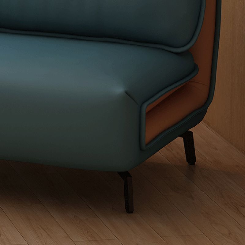 Eigentijdse faux lederen bankbed cabrioloin armless banks sofa bed