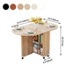 Mid-Century Modern Dining Table Wood Drop-Leaf Home Use Dining Table Clearhalo ' dining_table' 'Dining Tables & Seating' 'Dining Tables' 'furn' 'furn_dining_table' 'Furniture' 'furniture_dining_table' 'Kitchen & Dining Furniture' 'kitchen&dining_furn' 'kitchen' 'kitchen_dining_table' 1200x1200_0b033778-2e8f-423e-a3b0-4932f493e155