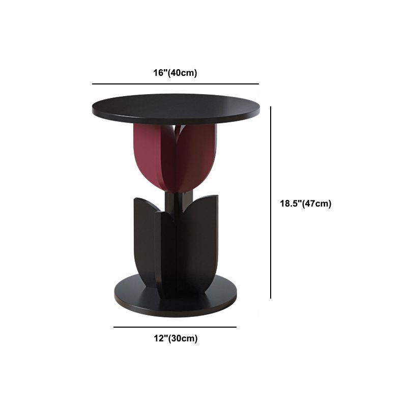 Round/free Shape Square Block Base Glass/solid Wood Table Modern Style Coffee Table