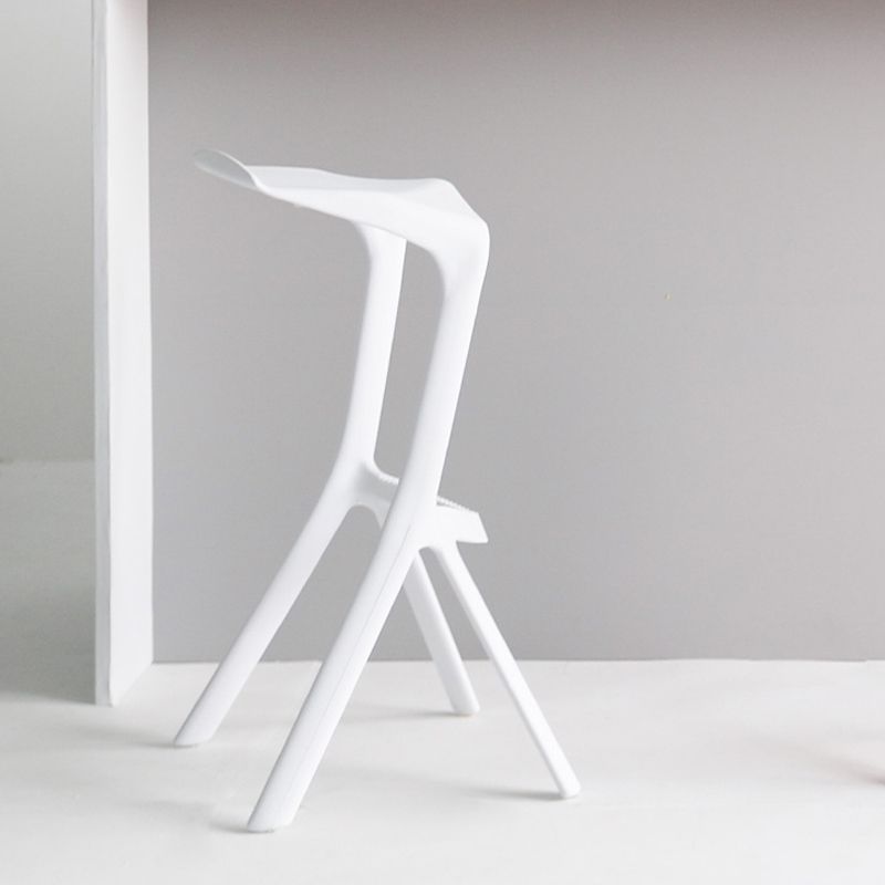 Modern Style Bar-stool Plastic Backless Bar Stool for Kitchen Bar with Plastic Legs Clearhalo 'Bar Furniture' 'Bar Stools' 'bar_stools' 'furn' 'furn_bar_stools' 'Furniture' 'furniture_bar_stools' 'Kitchen & Dining Furniture' 1200x1200_0b04b7d3-d3fb-4432-9ad4-18cd16c7ddce