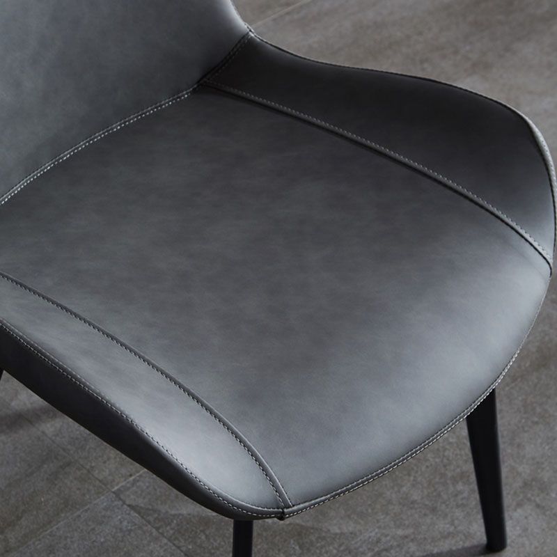 Contemporary Dining Chairs Kitchen Armless Side Chairs with Metal Legs Clearhalo 'Dining Chairs' 'Dining Tables & Seating' 'dining_chair' 'Furniture' 'furniture_dining_chair' 'Kitchen & Dining Furniture' 1200x1200_0b0657ae-738a-41b6-aede-6ca6e6d78810