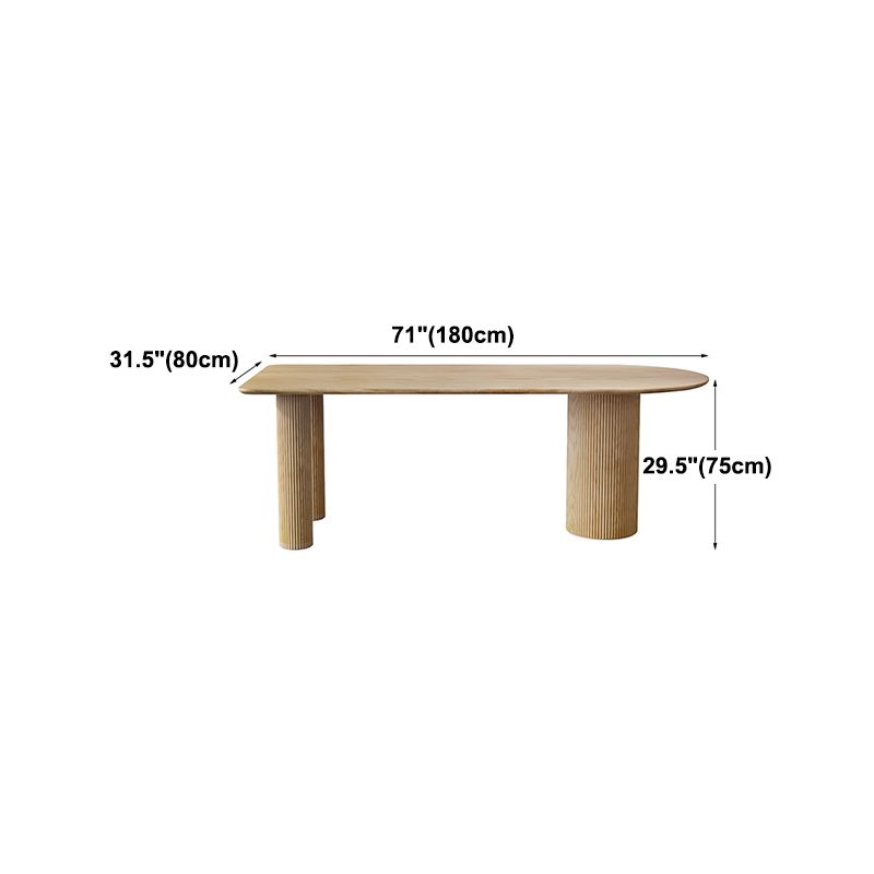 Mesa de comedor de madera maciza, mesa de comedor contemporánea para cocina casera