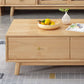 Wooden Coffee Table with 2 Drawers and 4 Wooden Legs in Brone for Living Room Clearhalo 'Coffee & Accent Tables' 'Coffee Tables' 'coffee_tables' 'furn' 'furn_coffee_tables' 'Furniture' 'Living Room Furniture' 1200x1200_0b09b14a-3737-484b-8bce-a651763b6345