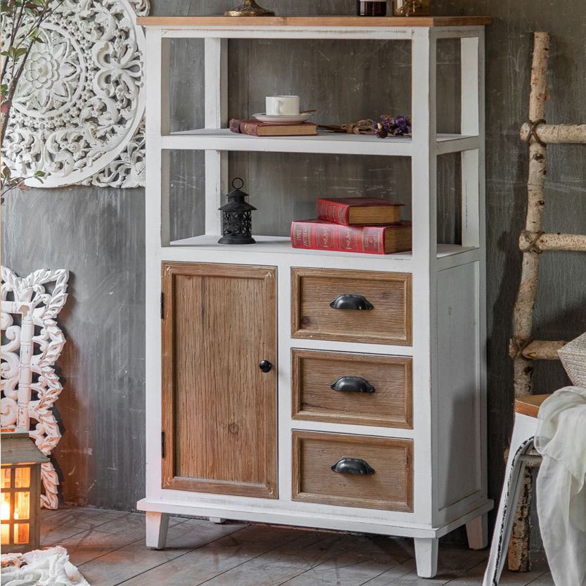 Wood 1 - Door Accent Cabinet Distressed Brown Shelves Included Chest with Drawers Clearhalo 'Cabinets & Chests' 'cabinets_chests' 'furn' 'furn_cabinets_chests' 'Furniture' 'Living Room Furniture' 1200x1200_0b0a229c-9161-487e-9dec-6a6f67354a2a