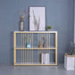 12 Inch Wide Glam Console Table Rectangle Stone Sofa Console Table