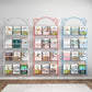 Metal Floating Bookshelf Closed Back Contemporary Bookcase with Shelves