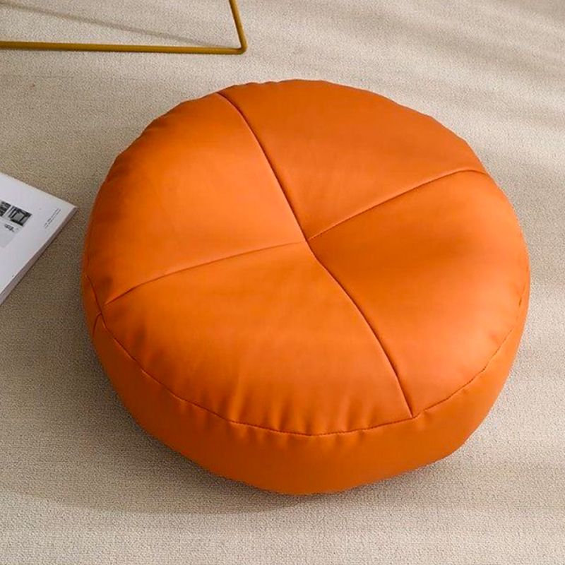Modern Pouf Ottoman PU Leather Upholstered Tufted Solid Color Round Ottoman Clearhalo 'furn' 'furn_ottomans_poufs' 'Furniture' 'Living Room Furniture' 'Ottomans & Poufs' 'ottomans_poufs' 1200x1200_0b0da97a-ea74-49ef-b8a2-6a308f1c8ce9