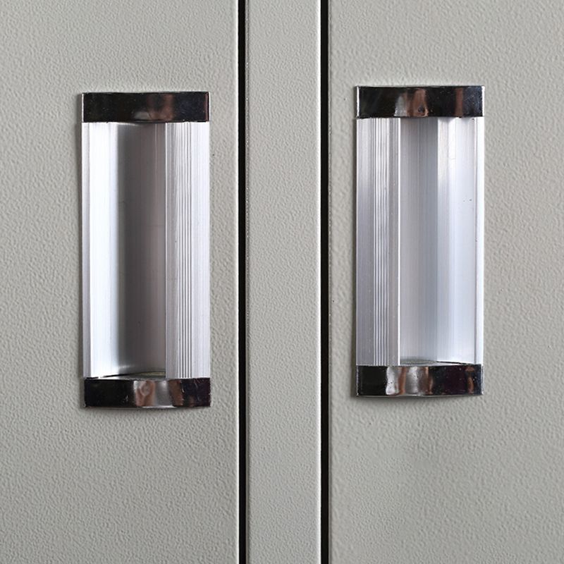 Metal Contemporary Cabinet for Home White Steel Storage Cabinet Clearhalo 'Armoires & Wardrobes' 'armoires_wardrobes' 'Bedroom Furniture' 'furn' 'furn_armoires_wardrobes' 'Furniture' 1200x1200_0b0dc7a9-750b-49b4-8a7d-1e5c9c7f6d48