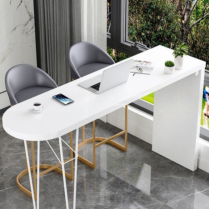 Tavolo da bar per top in legno bianco speciale tavolo da pub moderno per soggiorno