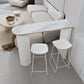 Faux Marble Bistro Bar Table Double Pedestal Bar Table for Living Room Clearhalo 'Bar Furniture' 'Bar Tables' 'bar_tables' 'furn' 'furn_bar_tables' 'Furniture' 'Kitchen & Dining Furniture' 1200x1200_0b0e9129-0192-4f95-afd0-c5061a6380bc