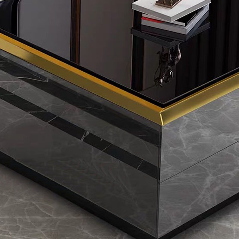 15.75-inch H Glass TV Stand Glam TV Stand for TVs with 4 Drawers Included Clearhalo 'furn' 'furn_tv_stands_entertainment_centers' 'Furniture' 'Living Room Furniture' 'TV Stands & Entertainment Centers' 'TV Stands & Media Storage Furniture' 'tv_stands_entertainment_centers' 1200x1200_0b11cfd0-d92f-4e9a-92d0-db51e7019f97