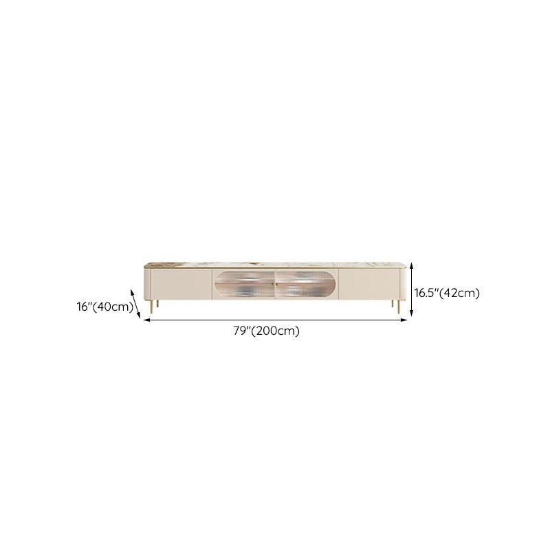 Stone Media Console Enclosed Storage TV Stand Console for Living Room Clearhalo 'furn' 'furn_tv_stands_entertainment_centers' 'Furniture' 'Living Room Furniture' 'TV Stands & Entertainment Centers' 'TV Stands & Media Storage Furniture' 'tv_stands_entertainment_centers' 1200x1200_0b130957-e5a2-4fb2-9585-b379be37576e