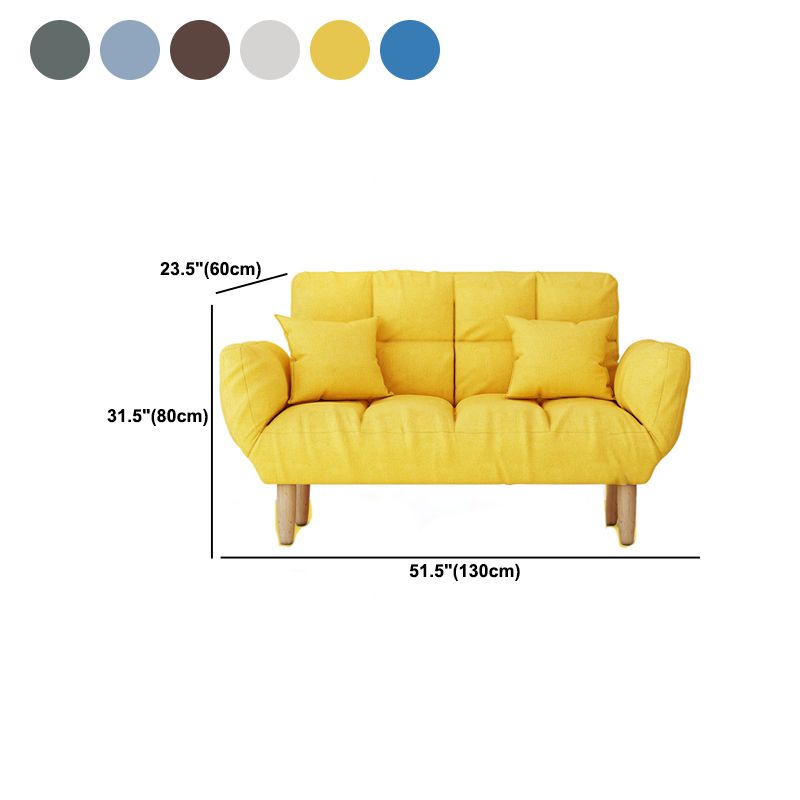 Divano a braccio quadrato convertibile da biscotto del soggiorno contemporaneo