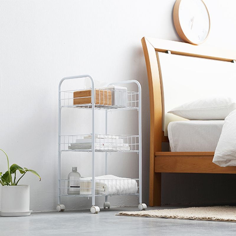 Black and White Industrial Bookshelf Etagere Bookshelf with Caster Wheels Clearhalo 'Bookcases' 'furn' 'furn_bookcases' 'Furniture' 'furniture_bookcases' 'kitchen' 'kitchen_bookcases' 'Living Room Furniture' 'Office Furniture' 1200x1200_0b156224-cc87-49ea-a905-b4ab45d836f1