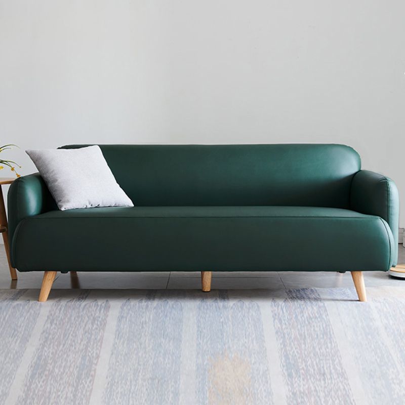 Divano a braccio incasso in pelle finta divano standard contemporaneo, 31,49 "w