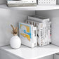 Modern Closed Back Bookshelf Engineered Wood Book Shelf with Cabinets for Home Office