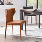 Modern Leather Indoor-Outdoor Room Side Chairs Solid Back Chair Clearhalo ' kitchen&dining_furn' 'Dining Chairs' 'Dining Tables & Seating' 'dining_chair' 'furn' 'furn_dining_chair' 'Furniture' 'furniture_dining_chair' 'Kitchen & Dining Furniture' 'kitchen' 1200x1200_0b1929d9-ab8a-460d-90df-cad3f1fc55b6