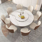 Modern Style 1/3/4/5/7/9 Pieces Dining Sintered Stone Dining Table Set with Metal Legs Clearhalo 'Dining Room Sets' 'Dining Tables & Seating' 'dining_room_set' 'furn' 'furn_dining_room_set' 'Furniture' 'furniture_dining_room_set' 'Kitchen & Dining Furniture' 'kitchen&dining_furn' 'kitchen' 1200x1200_0b19d1d3-ff3d-4f30-85a4-776d9a03b3ce