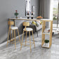Modern Rectangle Stone Bar Table Metal Base Dining Table with Storage Shelves Clearhalo 'Bar Furniture' 'Bar Tables' 'bar_tables' 'furn' 'furn_bar_tables' 'Furniture' 'Kitchen & Dining Furniture' 1200x1200_0b1b22ce-40c6-4a7c-a9bb-23b0fad94859