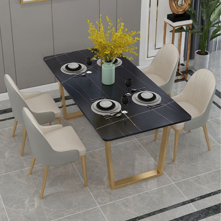 Rectangle Shape Dining Table Sintered Stone Table Luxury with Double Pedestal Clearhalo ' dining_table' 'Dining Tables & Seating' 'Dining Tables' 'furn' 'furn_dining_table' 'Furniture' 'furniture_dining_table' 'Kitchen & Dining Furniture' 'kitchen&dining_furn' 'kitchen' 'kitchen_dining_table' 1200x1200_0b1be51a-37b2-4740-b608-eeddb919c0f6