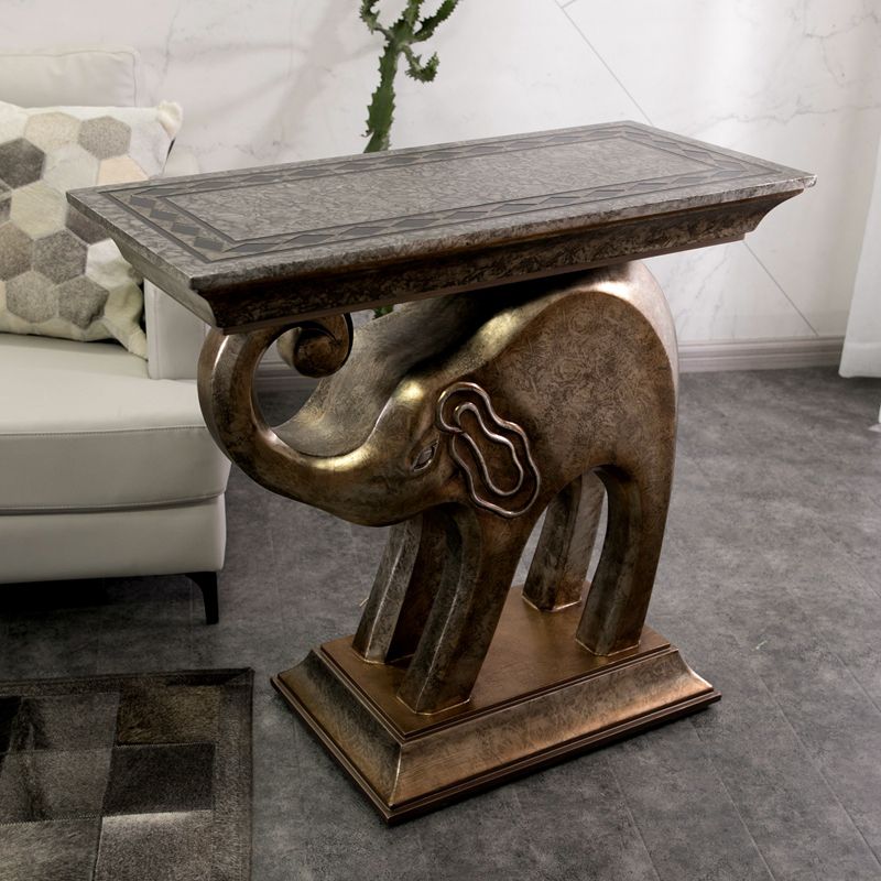 Tavolo di accento console contemporanea a forma di rettangolo tavolo di divano console in pietra per hall