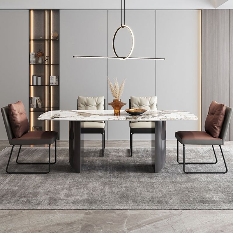 Minimalist Style Leather Dining Chairs Armless Solid Back Chair for Home Clearhalo 'Dining Chairs' 'Dining Tables & Seating' 'dining_chair' 'furn' 'furn_dining_chair' 'Furniture' 'furniture_dining_chair' 'Kitchen & Dining Furniture' 1200x1200_0b1ef7f9-38b7-4b3b-8358-d76e30db547e