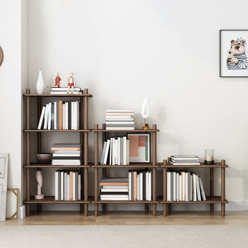 Scandinavian Open Back Wood Shelf Bookcase with Shelves for Home Office Clearhalo 'Bookcases' 'furn' 'furn_bookcases' 'Furniture' 'Office Furniture' 1200x1200_0b1fcfd1-6af8-4c4b-8ba5-25f4ab95c713