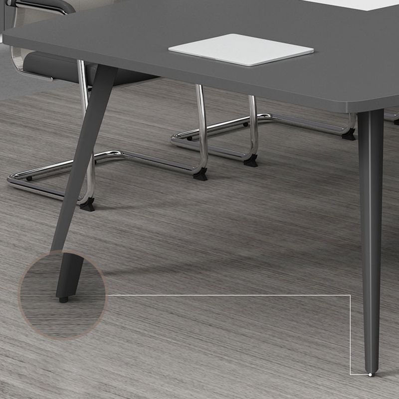 Escritorio de escritura de madera de estilo industrial escritorio de gestión de cables de la oficina para la oficina