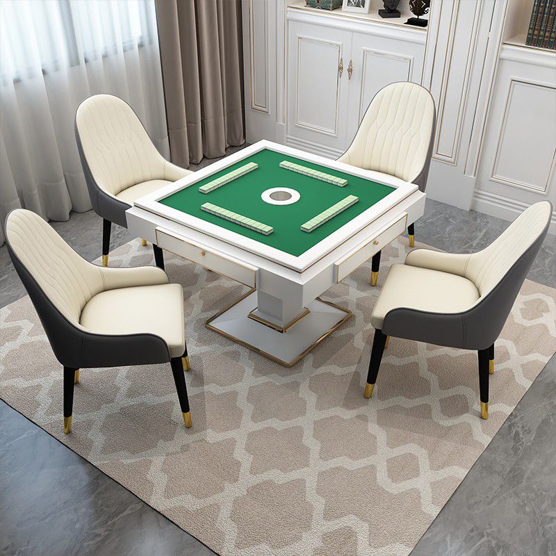 Leather Modern Dining Arm Chair with Color Cushion Parsons Chair for Home Clearhalo ' kitchen&dining_furn' 'Dining Chairs' 'Dining Tables & Seating' 'dining_chair' 'furn' 'furn_dining_chair' 'Furniture' 'furniture_dining_chair' 'Kitchen & Dining Furniture' 'kitchen' 1200x1200_0b226a1b-b612-420c-a965-e39f3c462177