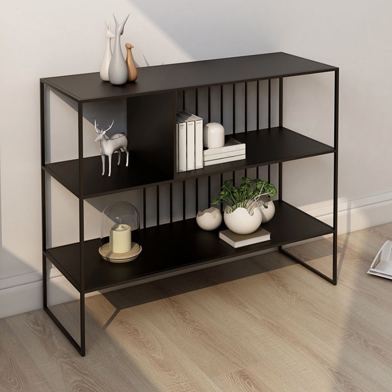 Urban Metal Shelf Bookcase Double Shelving Open Back Book Shelf Clearhalo 'Bookcases' 'furn' 'furn_bookcases' 'Furniture' 'Office Furniture' 1200x1200_0b23bf4b-4ef9-46b1-be34-64c856202efc