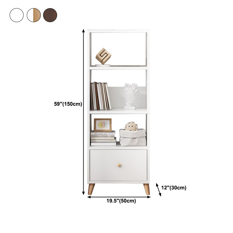 Bibliothèque standard bibliothèque scandinave étagère pour le bureau à domicile