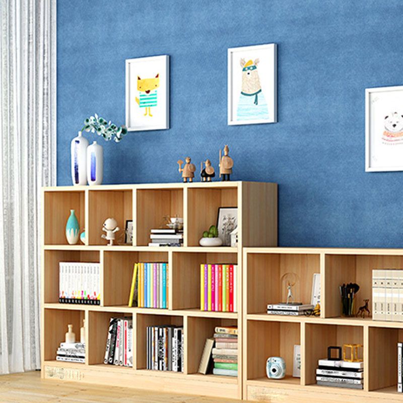 Closed Back Standard Bookshelf Wooden Contemporary Bookcase with Shelves Clearhalo 'Bookcases' 'furn' 'furn_bookcases' 'Furniture' 'Office Furniture' 1200x1200_0b24fe8a-362e-417d-8cd7-ba9b48403a1d