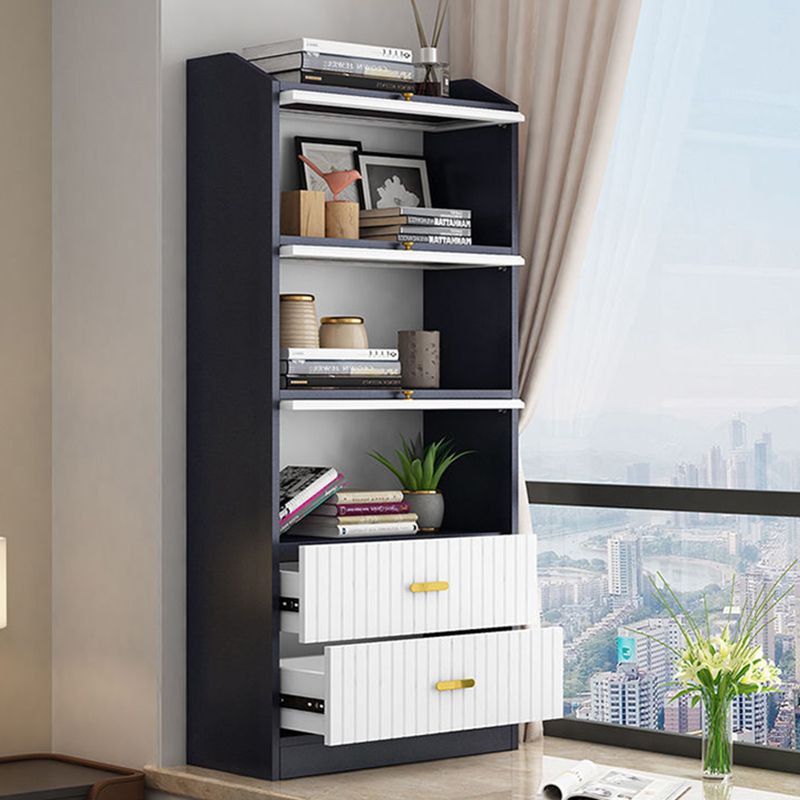 Contemporary Wood Bookshelf Standard Book Shelf for Home Office 11.8" Wide Clearhalo 'Bookcases' 'furn' 'furn_bookcases' 'Furniture' 'Office Furniture' 1200x1200_0b269b6f-79ee-40ac-a7ca-28cea0d55aab