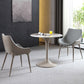 Round Contemporary Dining Table Brown Tone Fixed Table of Sintered Stone Clearhalo ' dining_table' 'Dining Tables & Seating' 'Dining Tables' 'furn' 'furn_dining_table' 'Furniture' 'furniture_dining_table' 'Kitchen & Dining Furniture' 'kitchen&dining_furn' 'kitchen' 'kitchen_dining_table' 1200x1200_0b27c553-9860-437b-a92f-66ff9f0d2a27