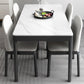 Rectangle Three-Color Dining Table Sintered Stone Table Vintage with Drawer Clearhalo ' dining_table' 'Dining Tables & Seating' 'Dining Tables' 'furn' 'furn_dining_table' 'Furniture' 'furniture_dining_table' 'Kitchen & Dining Furniture' 'kitchen&dining_furn' 'kitchen' 'kitchen_dining_table' 1200x1200_0b2835dc-2fb7-4ca0-afb4-c4faf909764e